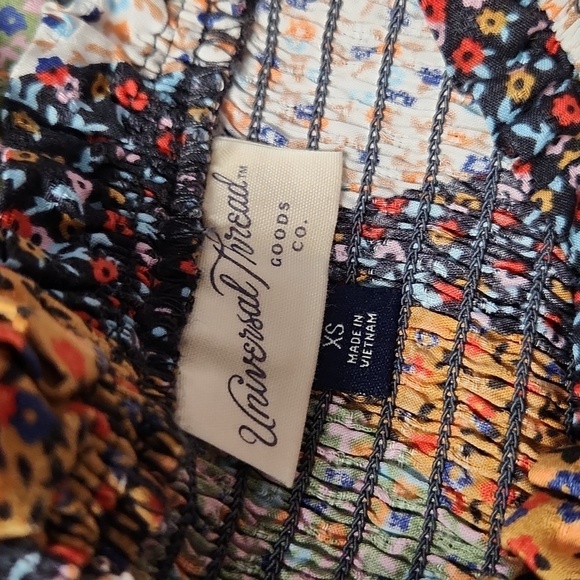 Universal Thread-Famous Smocked Tank  Dress - Sleeveless Patchwork - Picture 11 of 12